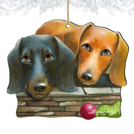 Where Is the Ball Wooden Ornaments Pets by Laura Seeley - Pets Dog and Cats Decor - 8511016-LS-4