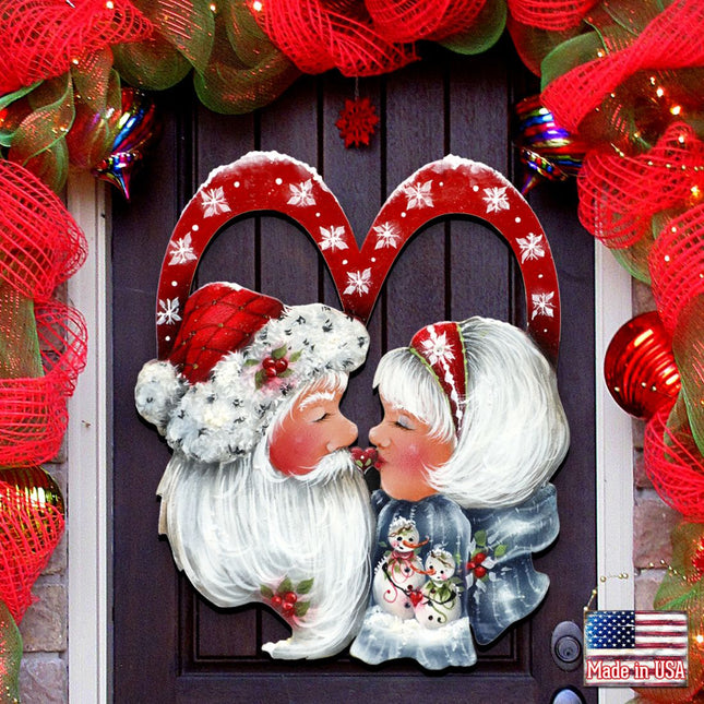 Merry Kissmas! Holiday Door Decor by Jamie Mills-Price - Christmas Decor - 8457514H-0