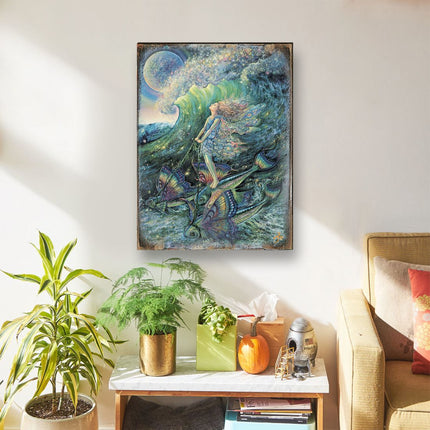 Surfers Dream Fantasy Wooden Wall Art by Josephine Wall - Fantasy Decor - 852152-JW-3
