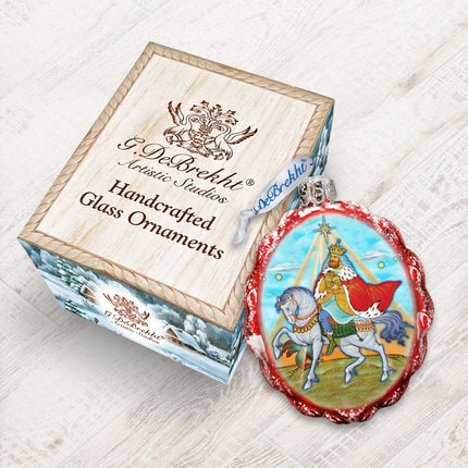 Melchior Three Kings Mercury Glass Ornament by G. DeBrekht - Nativity Holiday Decor - 772015-2