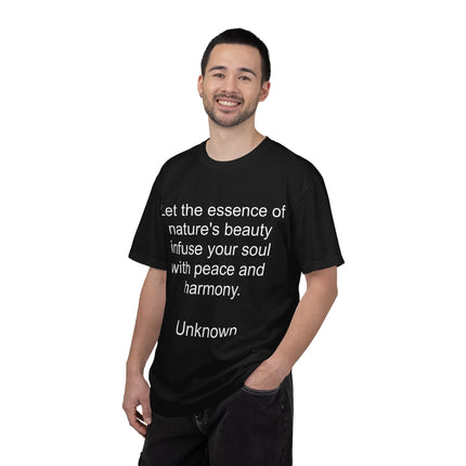 Nature’s Beauty Quote T‑Shirt — "Let the essence of nature's beauty..." Inspirational Graphic Tee