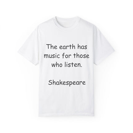 Shakespeare Quote Tee – Unisex Garment-Dyed Literary Shirt