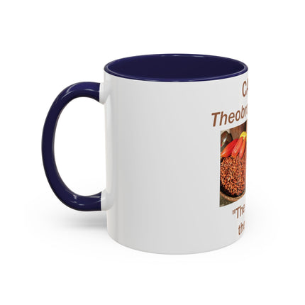 Cacao Accent Mug – "Food of the Gods", 11oz Ceramic