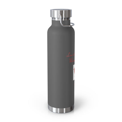 Love Quote Bottle – 22oz Copper Insulated Flask for Heart & Soul