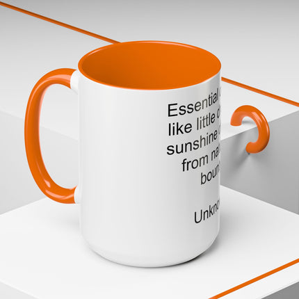 Essential Oils Quote Coffee Mug — “Essential oils are like little drops of sunshine...”