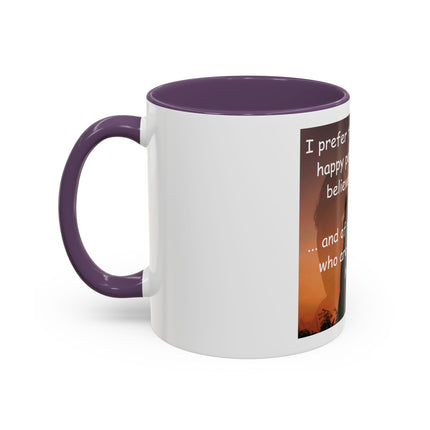 Magic & Happiness Quote Coffee Mug – "I prefer the company of happy people who are believers in magic"