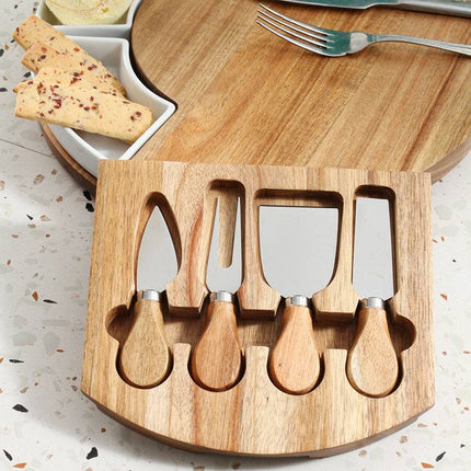Circo Cheese Cutting Board & Ceramic Knife Set | Gift Idea-1