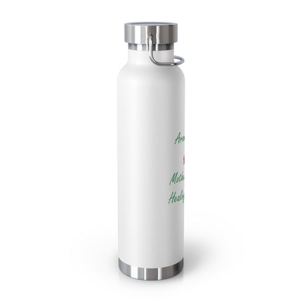 Aromatherapy Insulated Water Bottle - Mother Nature's Healing Perfume, 22oz