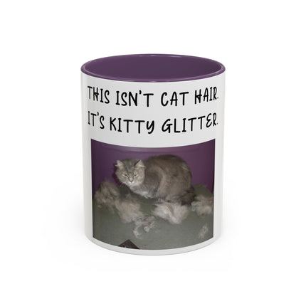 Kitty Glitter Mug – 11oz Accent Ceramic Cup for Cat Lovers