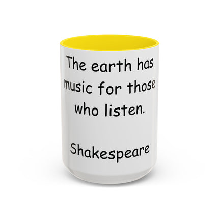 Shakespeare Music Quote Mug – 15oz Ceramic Accent Cup