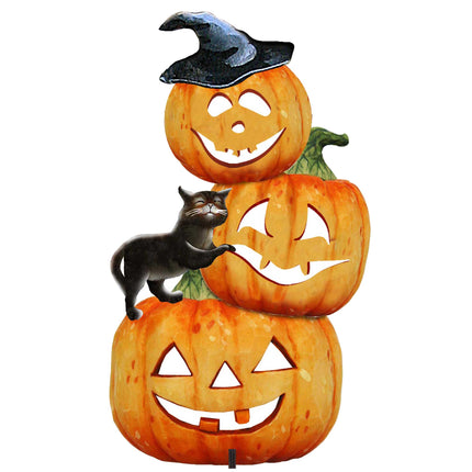 Scary Stacking Pumpkin Halloween Outdoor Decor by G. DeBrekht - Thanksgiving Halloween Decor - 8158415F-4