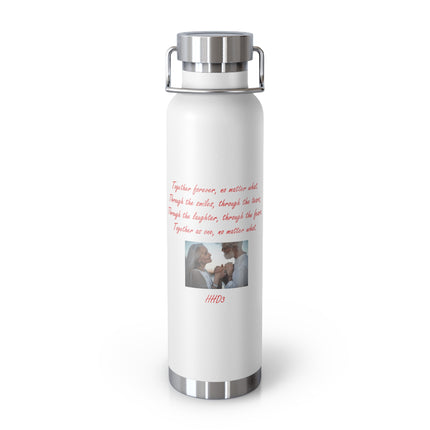 Copper Insulated Bottle – “Together Forever” – 22oz Drinkware