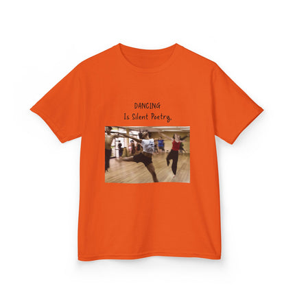 Dancing Is Silent Poetry Kids Tee – Heavy Cotton | Dance Gift