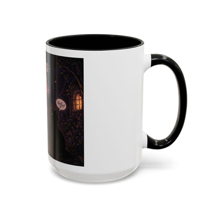 Halloween Ghost Coffee Mug — “Boo is just hello in ghost language” Accent Mug