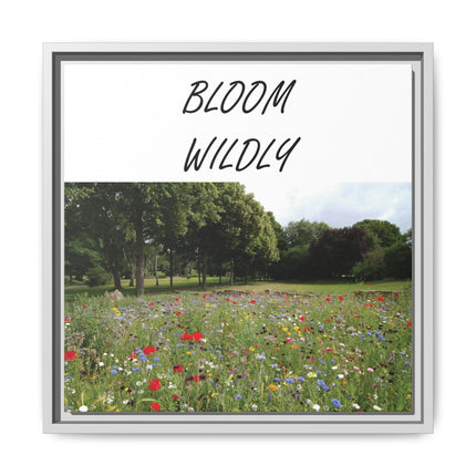 Bloom Wildly Framed Canvas Print — Wildflower Meadow Wall Art