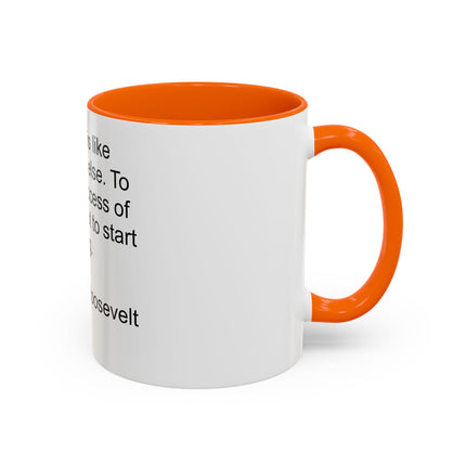 Inspirational Quote Mug — “Old age is like everything else…" by Theodore Roosevelt