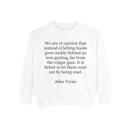 Jules Verne Quote Sweatshirt — Literary Quote Crewneck for Book Lovers