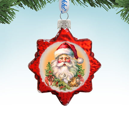 Welcome Santa Mercury Glass Ornaments by G. Debrekht - Christmas Santa Snowman Decor - 776019-1