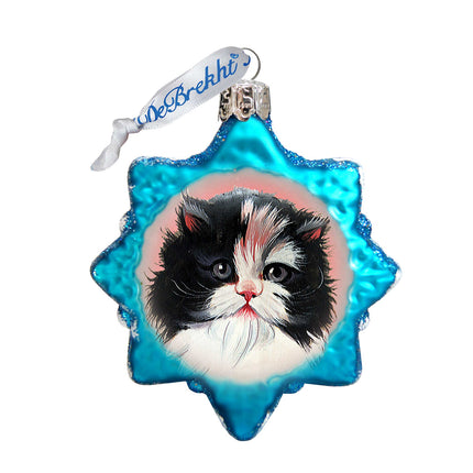 Calico Girl Mercury Glass Ornament by G. DeBrekht - Pets Dog and Cats Decor - 774020-4