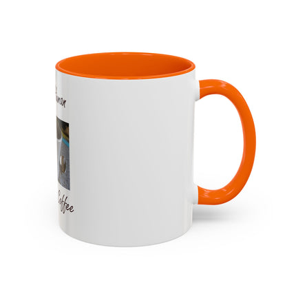 Coffee Mug - "Instant Human Just Add Coffee" Accent Ceramic Mug (11/15oz)