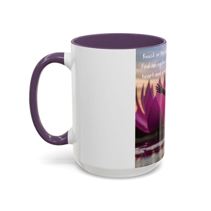 Ageless Hippie Soul Mug | 15oz Accent Cup with Peaceful Watercolor