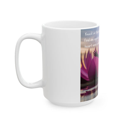 Ageless Hippie Soul Mug | 15oz Ceramic Cup for Peace & Inspiration