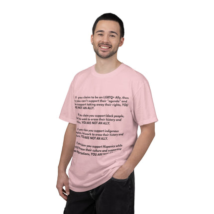 Statement Tee — "You Are Not An Ally" Social Justice Message T-Shirt