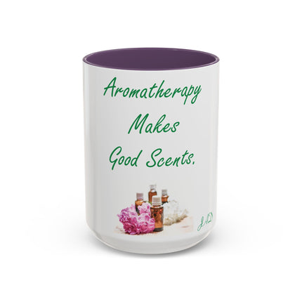 Aromatherapy Accent Mug – “Makes Good Scents” Design, 15oz