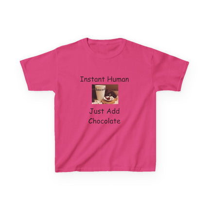 Instant Human Kids Tee – Funny Chocolate Shirt for Sweet Personalities