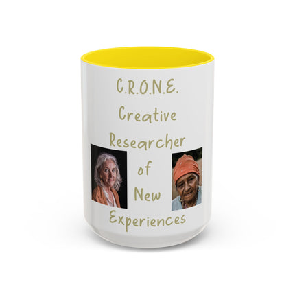 C.R.O.N.E. Accent Mug – 15oz Ceramic Tribute to Feminine Wisdom