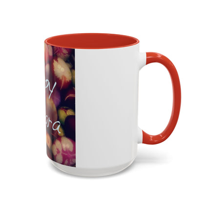 Ostara Celebration Mug – 15oz Accent Cup with Colored Egg Design