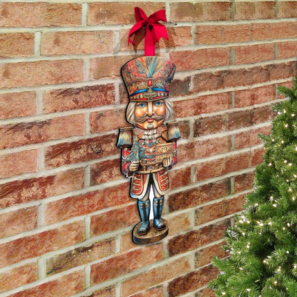 Regal Nutcracker Prince Holiday Door Decor by G. Debrekht - Christmas Decor - 8611060H-2