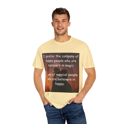 Believers in Magic Tee – Unisex Garment-Dyed Shirt for Joyful Souls