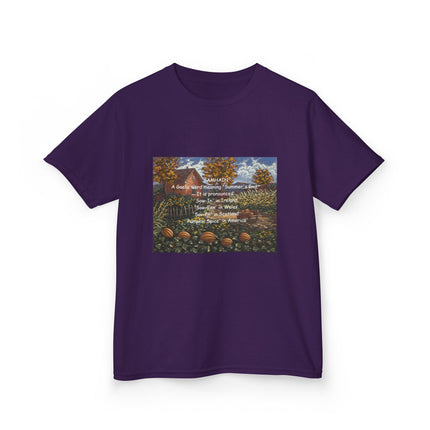 Inspirational Kids Heavy Cotton Tee - Cozy & Uplifting Design for Everyday Wear