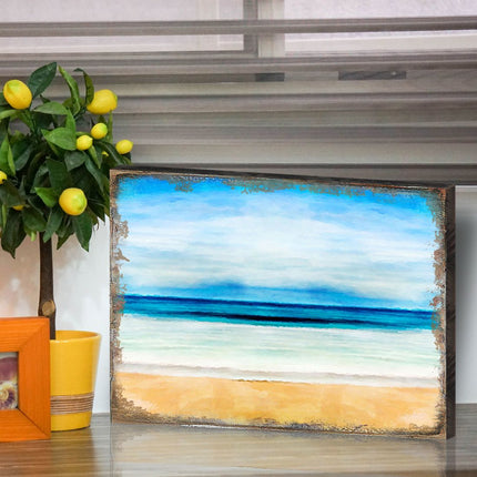 Spataro Beach Wooden Coastal Wall Art by Nature Wonders - Coastal Sea-Life Decor - 95226B-3