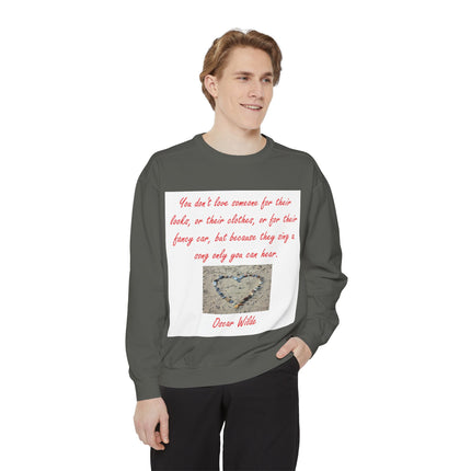 Heartfelt Quote Unisex Sweatshirt - Oscar Wilde Inspiration, Cozy Gift for Loved Ones