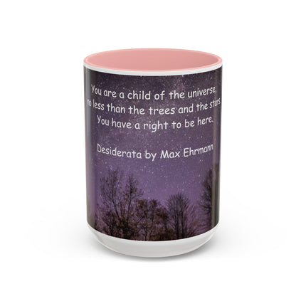 Desiderata Quote Mug – 15oz Ceramic Accent Drinkware