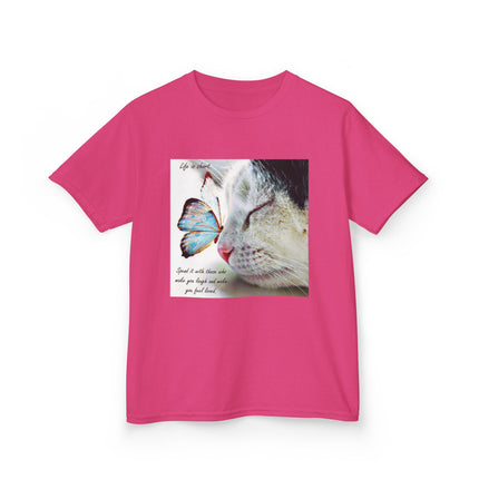 Butterfly Cat Kids Tee – Cute Graphic Shirt for Nature & Joy