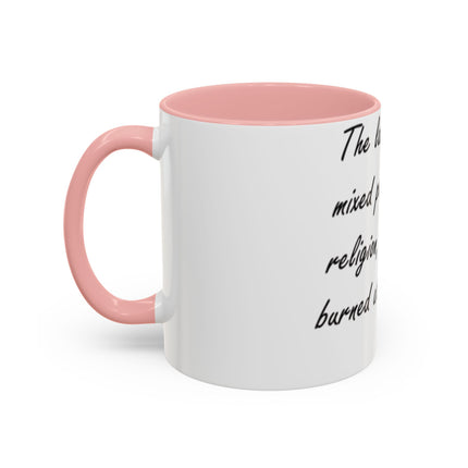 Politics & Religion Accent Mug – 11oz – Bold Conversation Starter