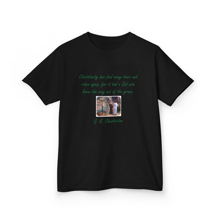 Inspirational Kids Tee – Chesterton Quote – Heavy Cotton – XS–XL