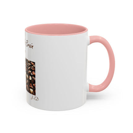 Chocolate Is Brain Fuel Coffee Mug — Chocolate Lovers Accent Mug (11/15oz)