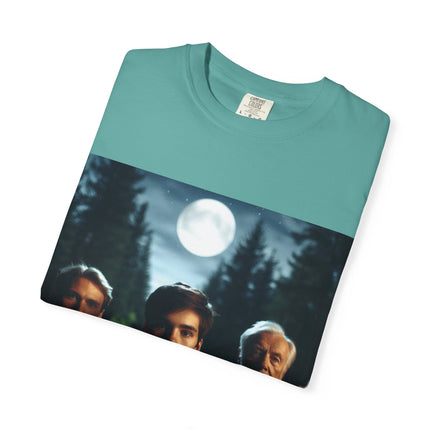 Wiccan God Trio Moonlit Forest T-Shirt — Youth, Father, Sage