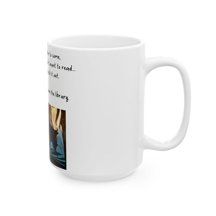Freedom to Read Mug – 15oz Ceramic | Bold Literary Quote