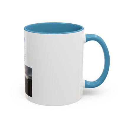 Pray for Peace Accent Coffee Mug — Inspirational Religious Prayer Mug (11/15oz)