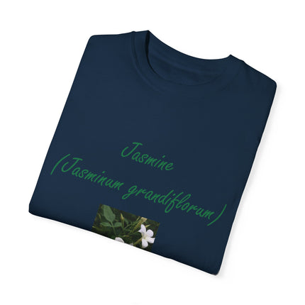 Jasmine Flower Tee – King of Flowers, Unisex Garment-Dyed