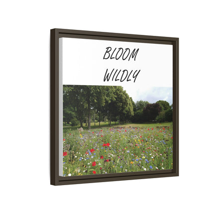 Bloom Wildly Framed Canvas Print — Wildflower Meadow Wall Art