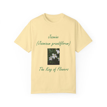 Jasmine Flower Tee – King of Flowers, Unisex Garment-Dyed
