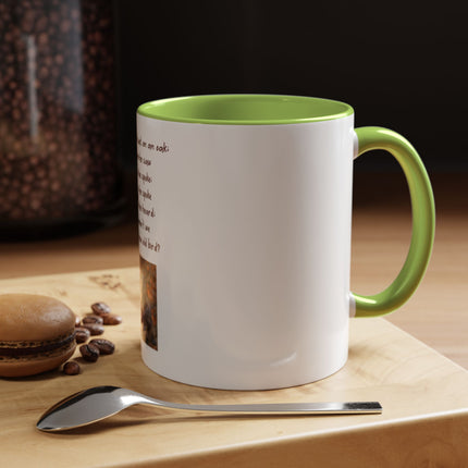 Owl Poem Accent Coffee Mug – Rustic Wildlife Quote Mug (11/15oz)
