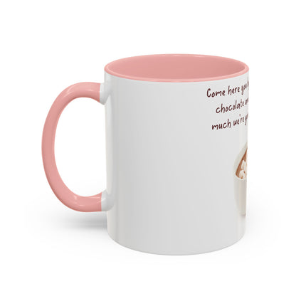 Funny Hot Chocolate Mug – “Lie to Me” Accent Ceramic – 11oz
