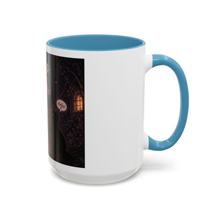 Halloween Ghost Coffee Mug — “Boo is just hello in ghost language” Accent Mug
